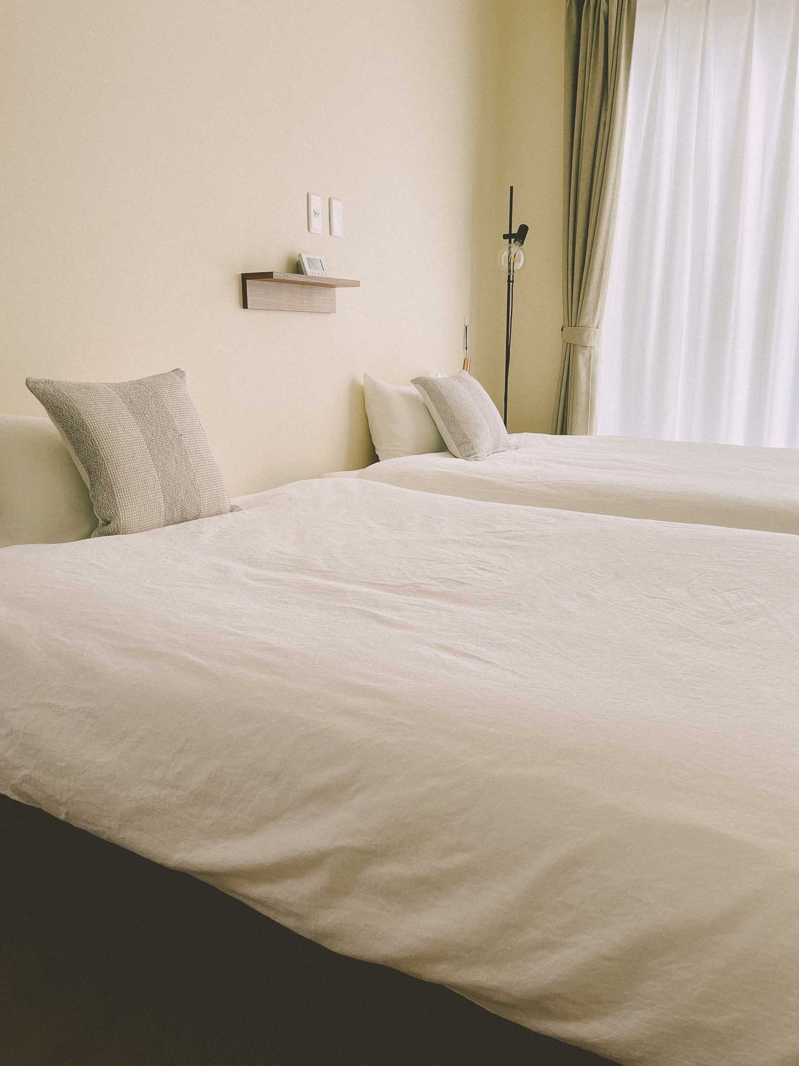 ゲストハウスのベッド