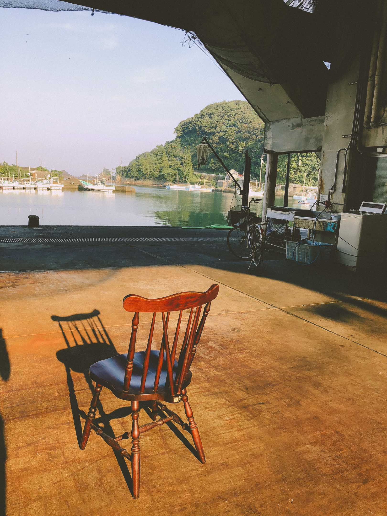 徳島県海陽町の町並み（漁港）